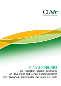ciaa guidelines - FoodDrinkEurope