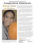Child Eating Habits - Delaware State University