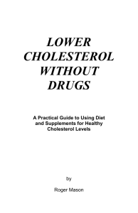 lower cholesterol without drugs
