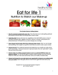 Eat for life 1 - Be… healthy for life