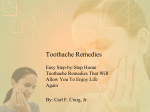 Toothache Remedies