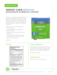 Greens Chew - For It Works Body Wraps