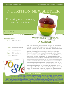 nutrition newsletter - Cosumnes River College