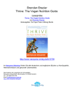 Brendan Brazier Thrive: The Vegan Nutrition Guide