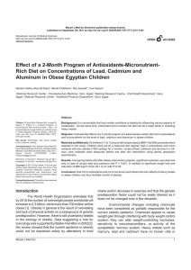 Effect of a 2-Month Program of Antioxidants-Micronutrient-