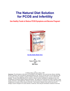 The Natural Diet Solution for PCOS and Infertility