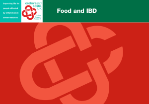 Food and IBD Improving life for people affected by inflammatory