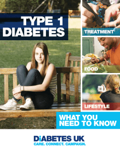 TYPE 1 DIABETES WHAT YOU NEED TO KNOW
