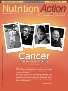 Cancer W how to lower your risk