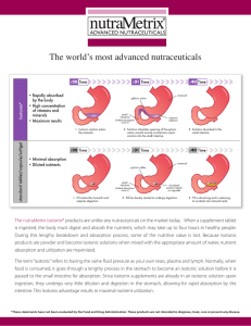 The world`s most advanced nutraceuticals