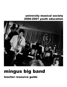mingus big band - University Musical Society