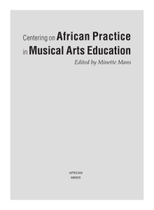 Centering on African Practice in Musical Arts