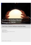 Predicting Indian Movie Ratings on IMDB