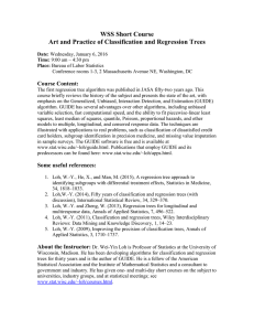Art and Practice of Classification and Regression Trees