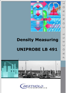 Density Measuring UNIPROBE LB 491