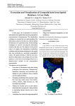 Extraction and Visualization of Geospatial data from Spatial Database