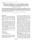Effective Utilization of Library Books among University Students