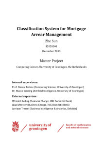 Classification System for Mortgage Arrear Management