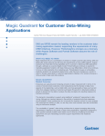Magic Quadrant for Customer Data-Mining Applications