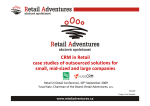 CRM in Retail case studies of outsourced solutions for small, mid