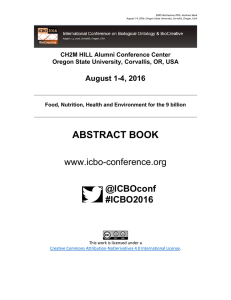 abstract book - ICBO-BioCreative 2016