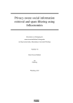 Privacy aware social information retrieval and