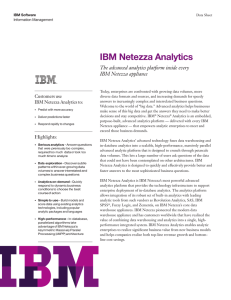 IBM Netezza Analytics
