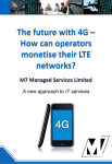 The future with 4G – How can operators