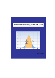 Powerful Forecasting with Excel