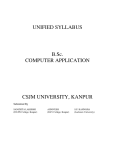 UNIFIED SYLLABUS B.Sc. COMPUTER APPLICATION CSJM
