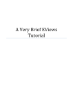 Eviews Brief Tutorial