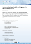 Implementing Data Models and Reports with Microsoft