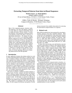 Extracting Temporal Patterns from Interval-Based Sequences