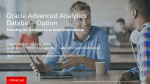 Oracle Advanced Analytics Database Option Charlie Berger, MS Eng, MBA