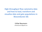 High-throughput flow cytometry data and how to load, transform and