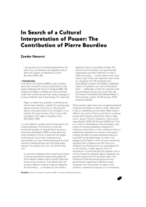 In Search of a Cultural Interpretation of Power: The