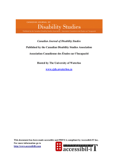 Disability and Latin American Cultural Studies