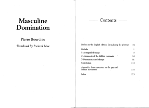 Masculine Domination by Bourdieu