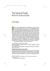 The Terrorist Threat - Penelope Ironstone