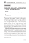 Davide Nicolini (2013): Practice Theory, Work, and Organization. An