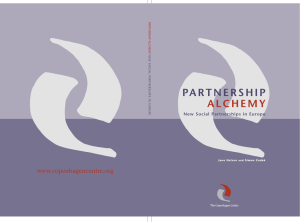 Partnership Alchemy - New Social Partnerships in