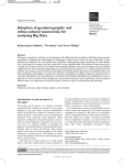 Adoption of geodemographic and ethno