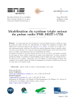 Modélisation du syst`eme triple autour du pulsar radio PSR J0337+