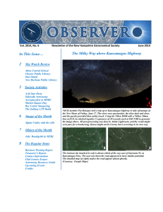 In This Issue… The Milky Way above Kancamagus Highway