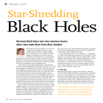 Dormant black holes turn into ravenous beasts when stars wake