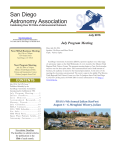 July - San Diego Astronomy Association