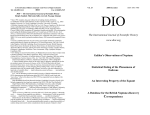 DIO vol. 15 - DIO, The International Journal of Scientific History