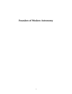 Founders of Modern Astronomy