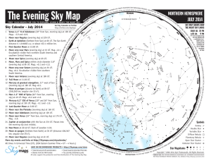 The Evening Sky Map