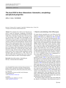 The local ISM in three dimensions: kinematics
